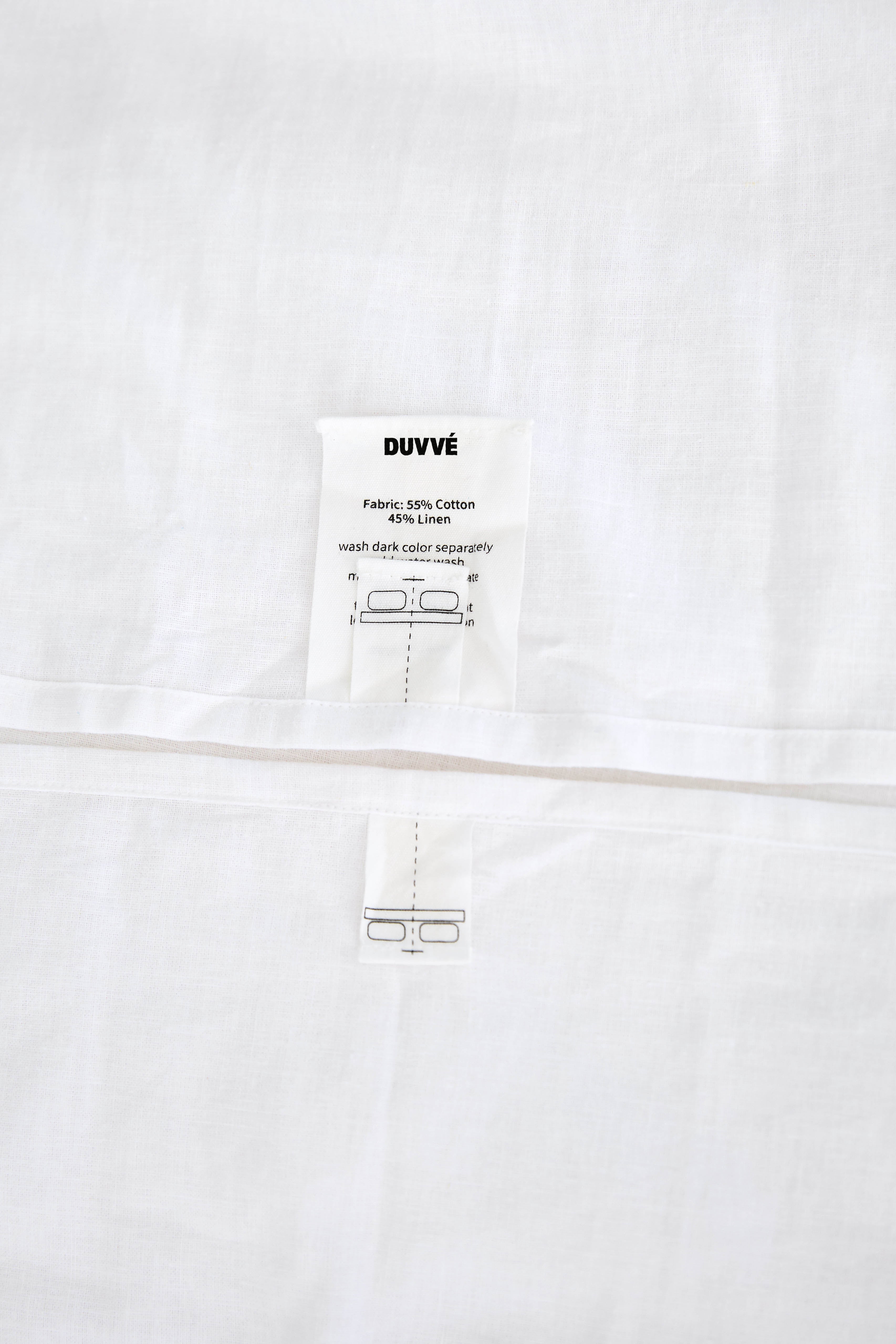 LinenCotton Luxe Flat Sheet - White