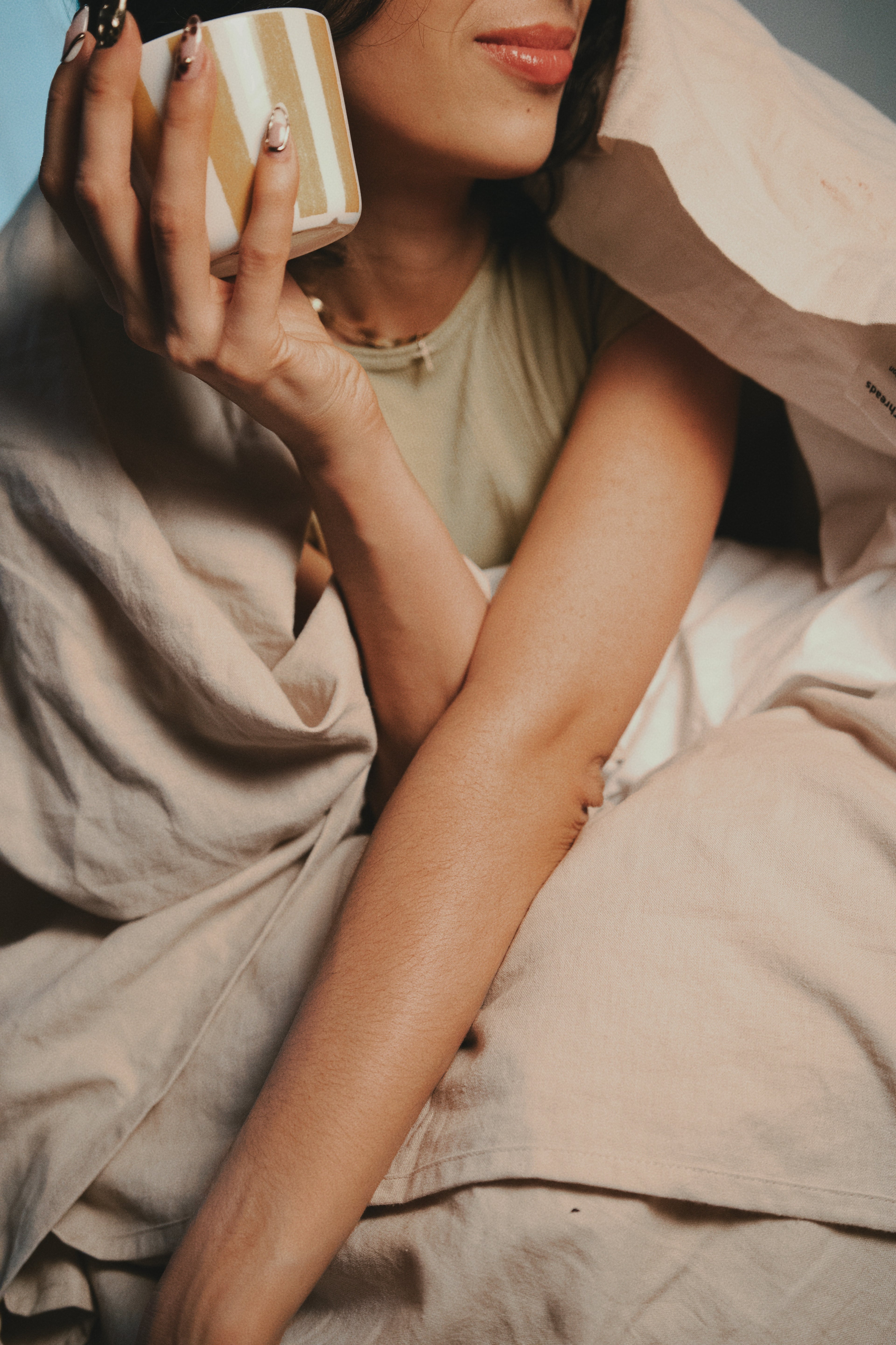 LinenCotton Luxe Fitted Sheet - Beige