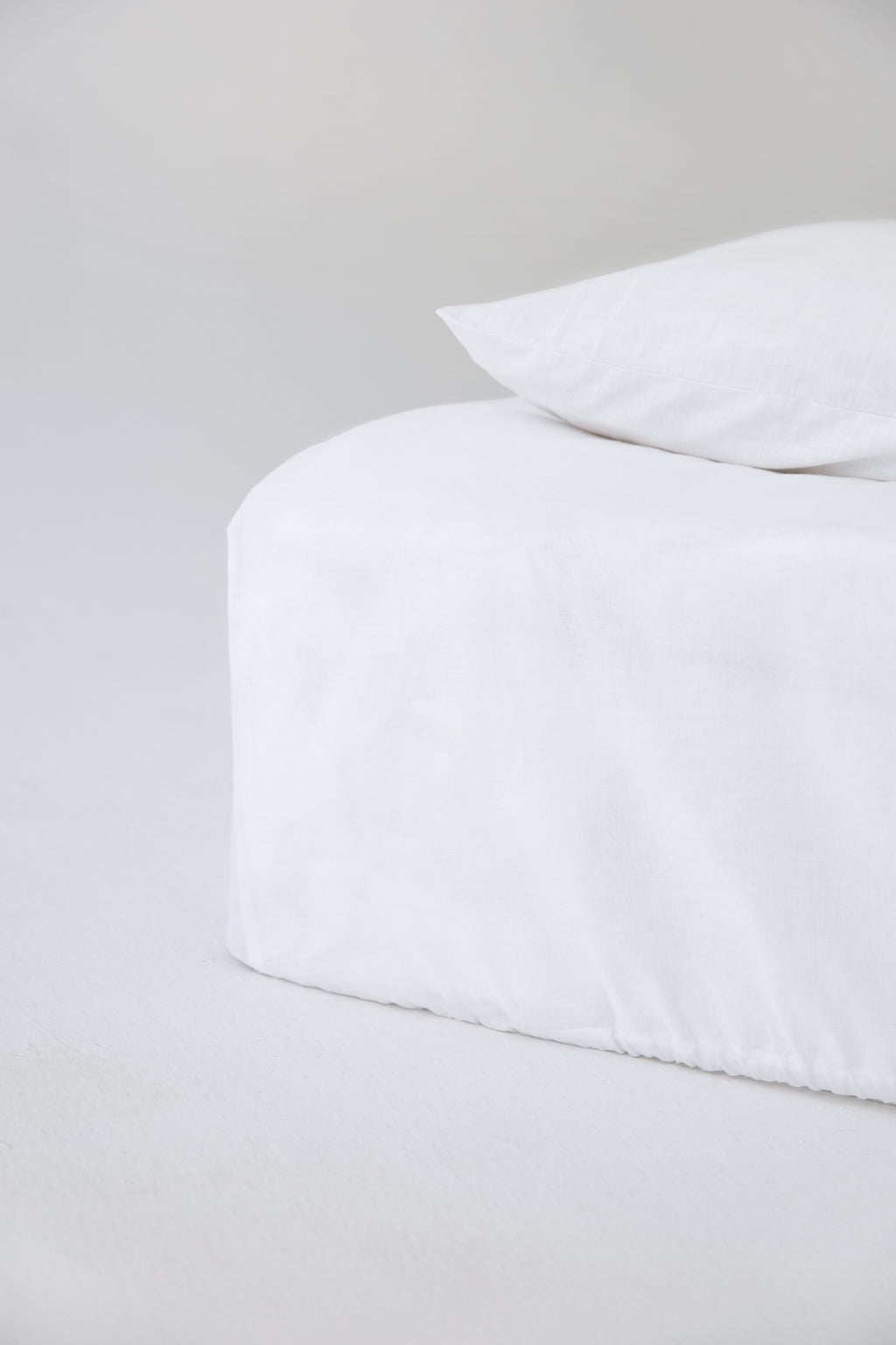 LinenCotton Luxe Fitted Sheet - White