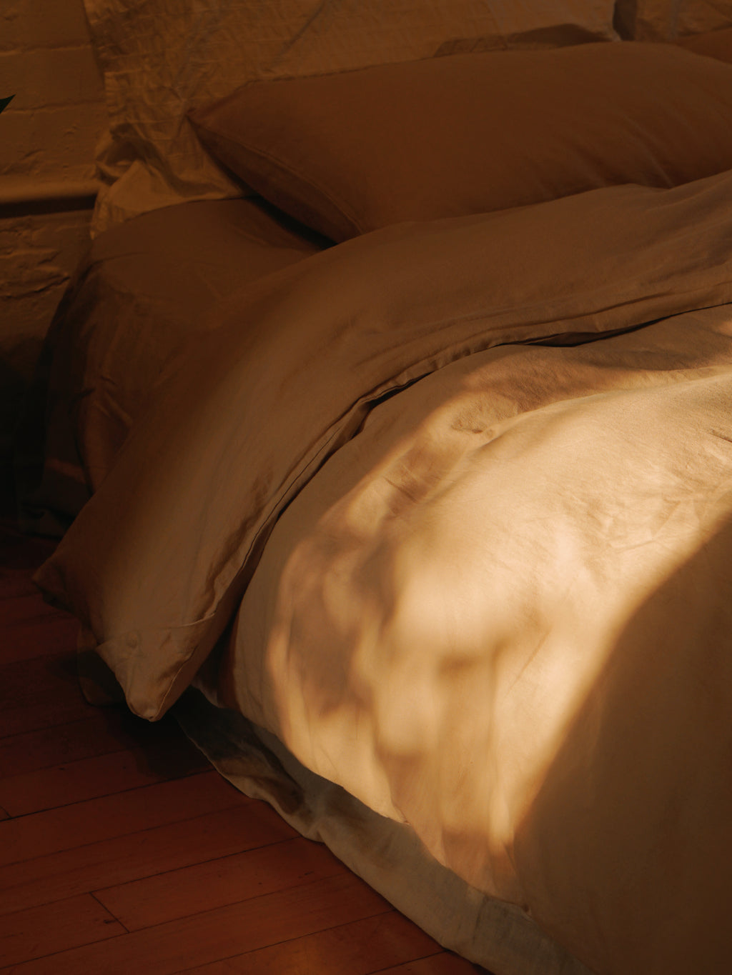 LinenCotton Luxe Flat Sheet - Beige