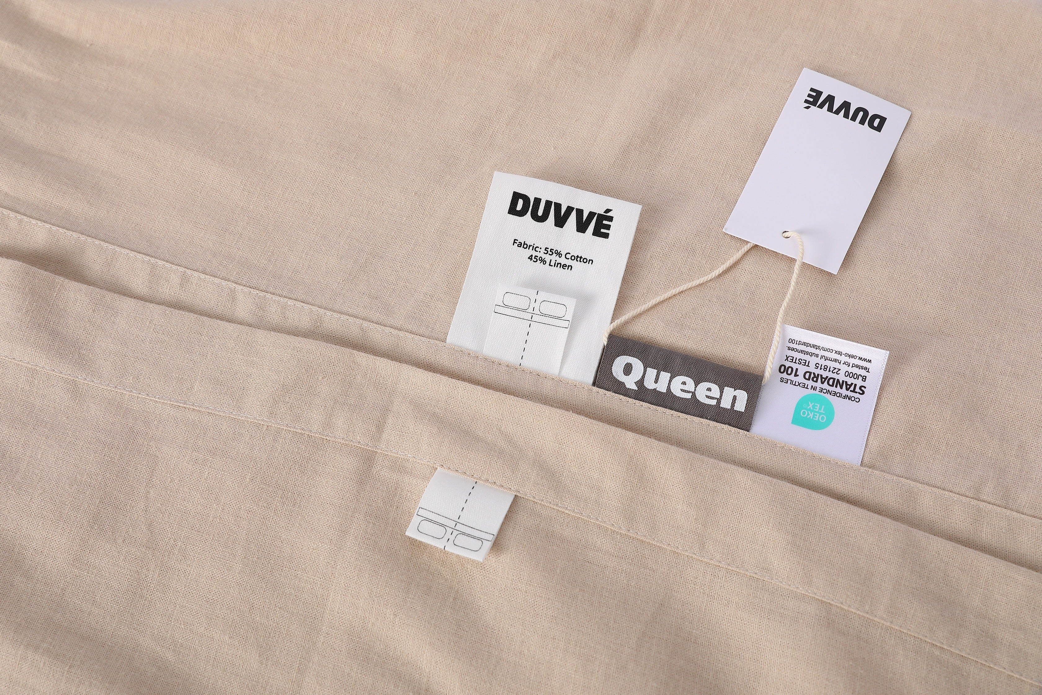 LinenCotton Luxe Flat Sheet - Beige