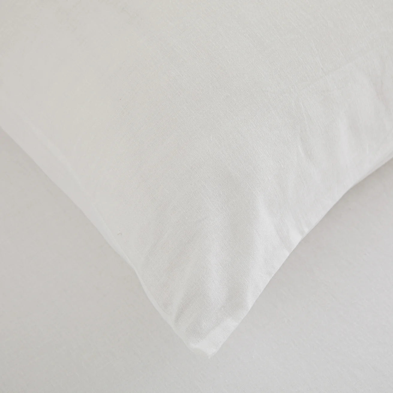 LinenCotton Luxe Pillowcase - White